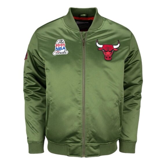 Mitchell & Ness Other - Mitchell & Ness 1991 NBA Chicago Bulls Satin Bomber Jacket Coat SIZE 2XL